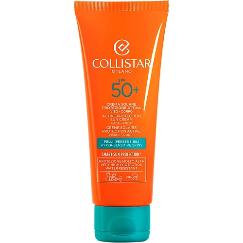 Солнцезащитный крем для тела COLLISTAR Интенсивный солнцезащитный крем SPF 50+ для лица и тела Active Protection Sun Cream