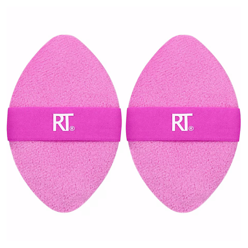 Спонж для нанесения макияжа REAL TECHNIQUES Набор двусторонних пуховок Miracle 2-in-1 Powder Puff Duo