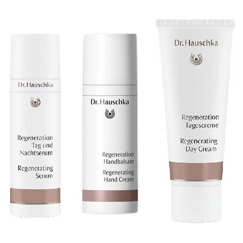 Набор средств для лица DR. HAUSCHKA Набор Beautiful You To Mature Skin: Крем для лица + Крем для рук + Сыворотка для лица