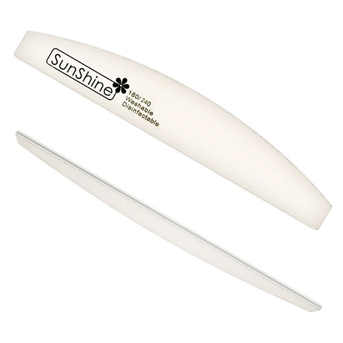 Пилка для ногтей SUNSHINE Набор пилок WHITE луна 180/240 C9WT