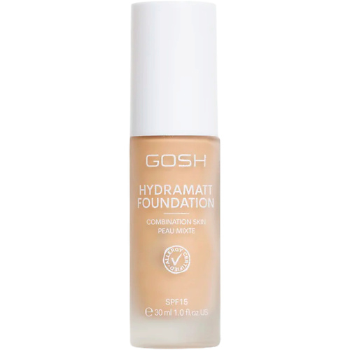 Тональное средство GOSH Тональная основа для лица Hydramatt Foundation SPF 15