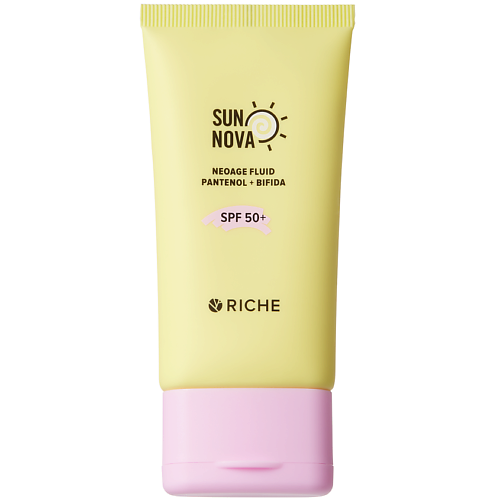 Солнцезащитный флюид для лица RICHE Солнцезащитный крем - флюид SPF 50+ с пантенолом и постбиотиком