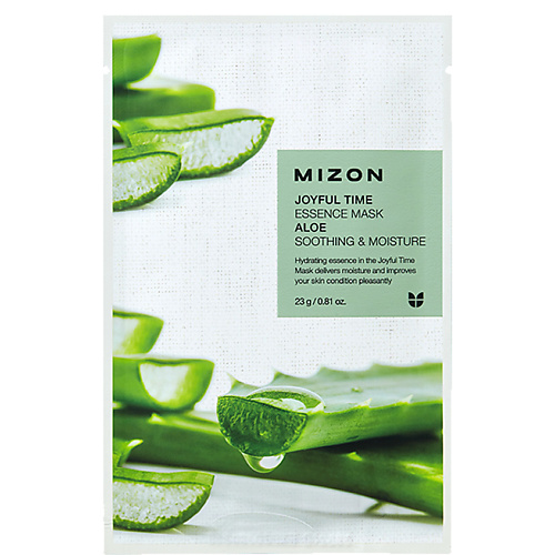Маска для лица MIZON Маска тканевая для лица с экстрактом сока алоэ Aloe Joyful Time Essence Mask