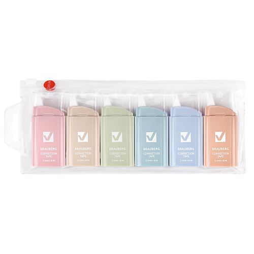Корректирующая лента BRAUBERG Корректирующая лента COMPACT PASTEL