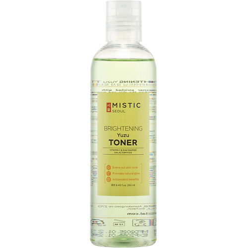 Тонер для лица MISTIC Тонер с экстрактом юдзу и ниацинамидом Yuzu Toner