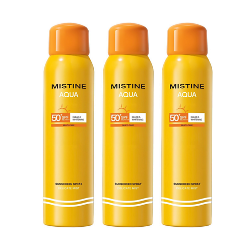 Солнцезащитный спрей для лица и тела MISTINE Aqua Sunscreen Spray SPF 50+ PA++ Солнцезащитный спрей