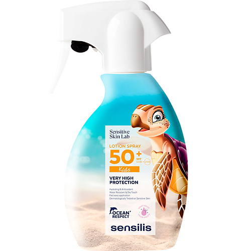 Лосьон для тела SENSILIS Лосьон-спрей для защиты детской кожи от солнца SPF50+ Lotion Spray 50+ Pediatrics