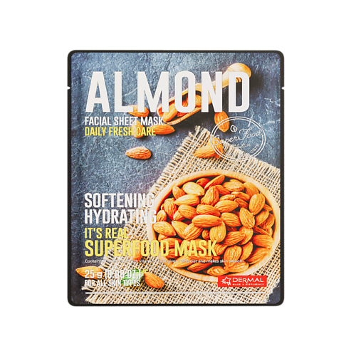 Маска для лица DERMAL Superfood Маска для лица с миндалем