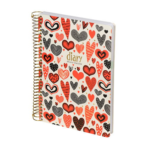 Ежедневник BRUNO VISCONTI Ежедневник CUTE DIARY Сердечки.Фантазия