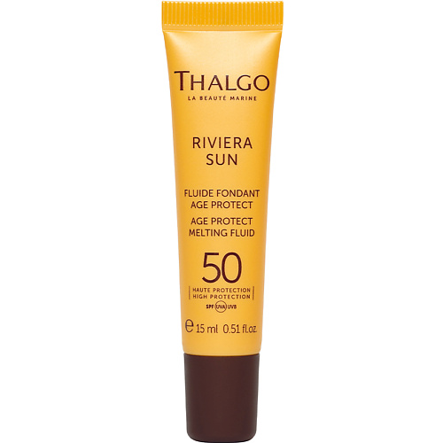 Флюид для лица THALGO Солнцезащитный антивозрастной флюид для лица с тающей текстурой SPF 50 Riviera Sun Age Protect Melting Fluid