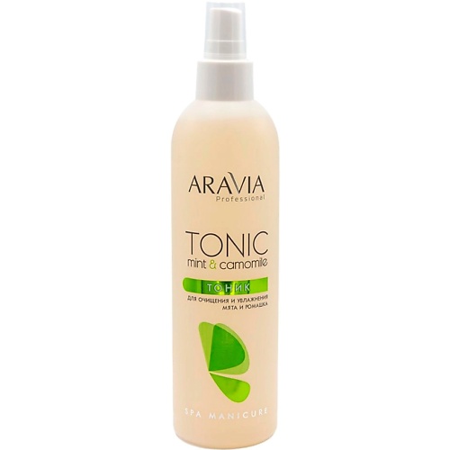Тоник отшелушивающий ARAVIA PROFESSIONAL Тоник для очищения и увлажнения кожи Spa Manicure Tonic Mint & Camomile
