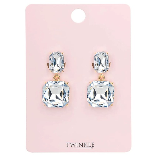 Серьги TWINKLE Серьги-клипсы BIG CRYSTALS