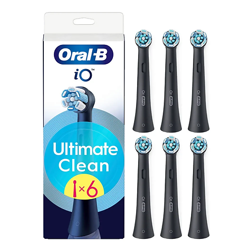 Насадка для электрической зубной щетки ORAL-B Сменные насадки Oral-B iO Ultimate Clean Black