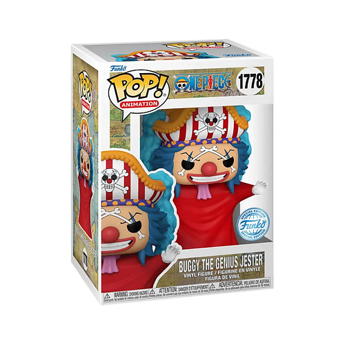 Мягкая игрушка FUNKO Коллекционная фигурка Funko POP! One Piece Buggy The Genius Jester #1778