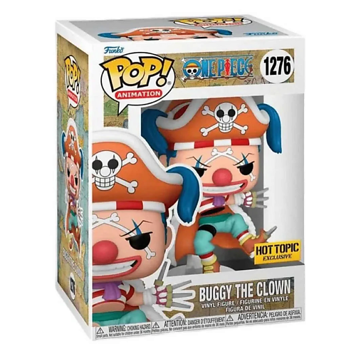 Мягкая игрушка FUNKO Коллекционная фигурка Funko POP! One Piece Buggy The Clown #1276
