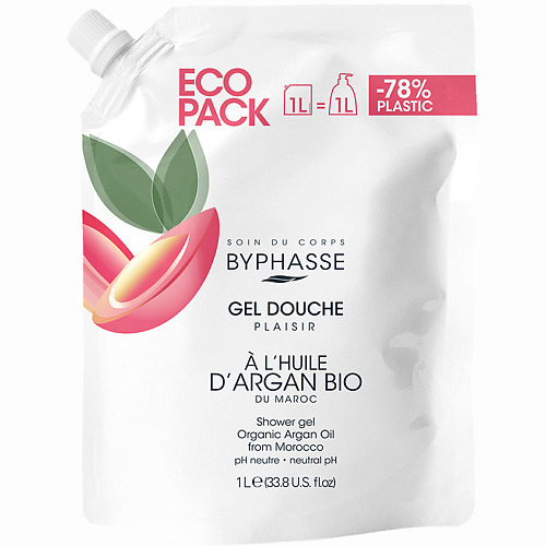 

BYPHASSE Гель для душа ECOPACK с аргановым маслом, Гель для душа ECOPACK с аргановым маслом