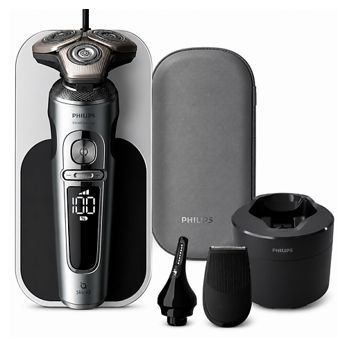 Электробритва PHILIPS Электробритва Series 9000 Prestige SP9885/36 + Станция очистки + Qi-зарядка