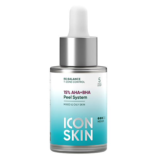 Пилинг для лица ICON SKIN 15% AHA+BHA пилинг