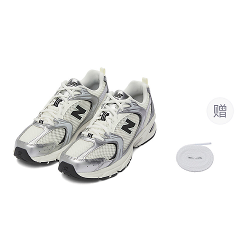 NEW BALANCE Кроссовки NB 530 Running Shoes Unisex Low-Top Silver/Black