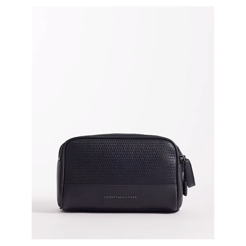 Косметичка TOMMY HILFIGER Несессер Metal Logo Woven Panel Washbag