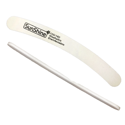 Пилка для ногтей SUNSHINE Набор пилок WHITE бумеранг 100/180 C10WT