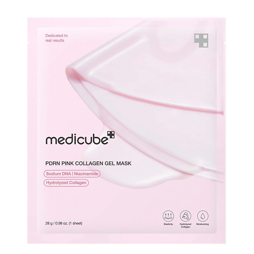 Маска для лица MEDICUBE Гидрогелевая маска PDRN Pink Collagen Gel Mask