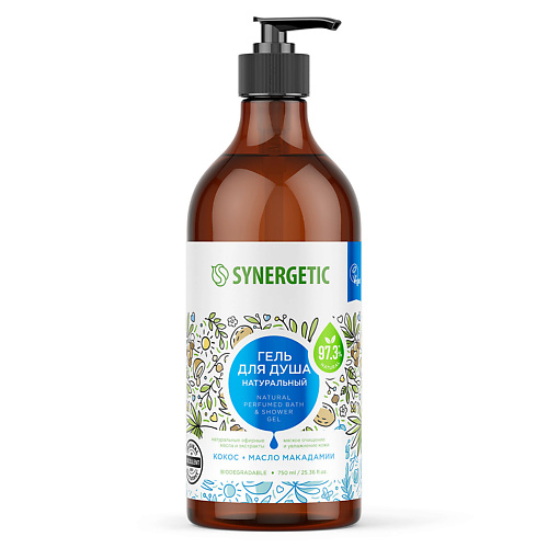 Гель для душа SYNERGETIC Гель для душа Кокос и масло макадами