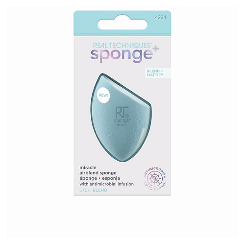 Спонж для нанесения макияжа REAL TECHNIQUES Спонж для макияжа Miracle AirBlend Sponge+