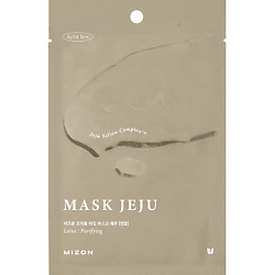 Маска тканевая для лица очищающая с экстрактом лотоса Mask Jeju