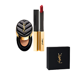 Кушон Le Cushion Encre de Peau + Помада Rouge Pur Couture