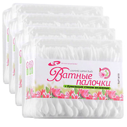 Палочки визажные ЭКО с бумажным стиком