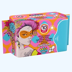 Прокладки женские гигиенические дневные с анионовым чипом "TEARA"