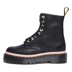 Ботинки короткие женские 1460 PASCAL Leather Black Pink