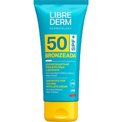 Крем для лица и зоны декольте солнцезащитный Bronzeada SPF50 Sun Protection Face and Decollete Cream