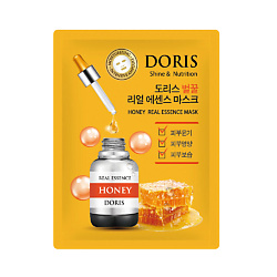 DORIS Тканевая маска для лица мед HONEY Real Essence Mask