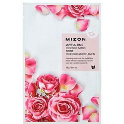 Маска тканевая для лица с экстрактом лепестков розы Rose Joyful Time Essence Mask