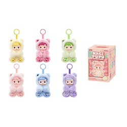 Фигурка HACIPUPU Bear Gummies Collection Vinyl Plush Pendant - White Peach Gummies