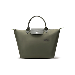 Сумка Le Pliage Green Canvas Bag Dumpling Bag Medium Size Women's Forest Color