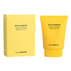Крем солнцезащитный для лица и тела Eco Earth Light Sun Cream SPF 50+ PA++++