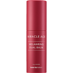 Бальзам-стик для лица увлажняющий антивозрастной Miracle Age Melawring Dual Balm