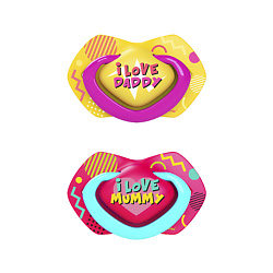 Пустышка силиконовая Neon Love симметричная 18+ месяцев