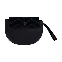 Косметичка-клатч Beauty Black Velvet Chevron Cosmetic Pouch