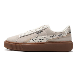 Кроссовки женские Suede Platform Draw 'Beige White'
