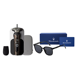Электробритва Philips x Maserati Series 9000 Prestige + Чехол + Зарядная панель Qi+ Очки
