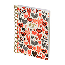 Ежедневник CUTE DIARY "Сердечки.Фантазия"