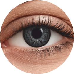 Цветные контактные линзы OKVision Fusion color Ivory Black на 1 месяц