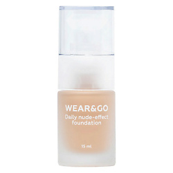 Легкий тональный крем естественный эффект WEAR&GO Daily nude-effect foundation