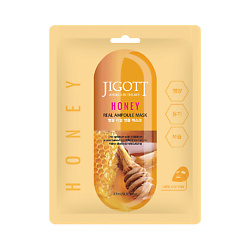 Тканевая маска для лица мед HONEY Real Ampoule Mask
