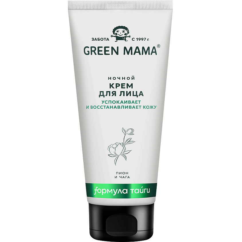 Изображение товара Крем для лица ночной Чистая кожа Пион и чага 100 мл GREEN MAMA Изображение товара Крем для лица ночной Чистая кожа Пион и чага 100 мл GREEN MAMA