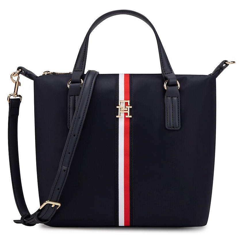 Изображение товара TOMMY HILFIGER Сумка-тоут Poppy Small Tote, Синий Изображение товара TOMMY HILFIGER Сумка-тоут Poppy Small Tote, Синий